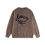 Amiri washed sweatshirt California Hollywood alphabet print washed old