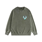 Amiri washed sweatshirt panther print washed old
