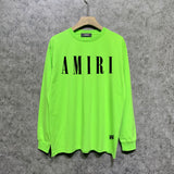 Amiri long sleeve shirts classic letter spider print