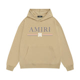 Amiri hoodie colorfulletter horizontal strip printing