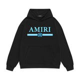 Amiri hoodie colorfulletter horizontal strip printing