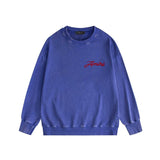 Amiri washed sweatshirt mottled pegasus printing washed and distressed