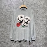 Amiri long sleeve shirts double-sided rose printing