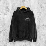 Amiri washed hoodie california limited bone crack washed distressed printing