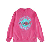 Amiri washed sweatshirt colored sun print washed old