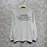 Amiri long sleeve shirts hollywood art word printing