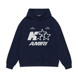 Amiri hoodie spotted five-pointed star print