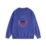 Amiri washed sweatshirt splattered color ring printing washed and distressed