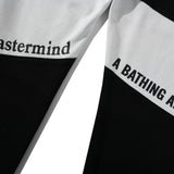 Bathing Ape Pant joint black and white color matching men's and women's casual sweatpants