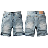 purple brand denim shorts