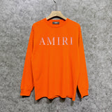 Amiri long sleeve shirts pink letterprinting