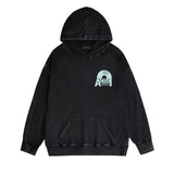 Amiri washed hoodie large radar washed and distressed printing