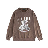 Amiri washed sweatshirt made old teddy bear print washed old