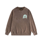 Amiri washed sweatshirt large radar printing washed and distressed