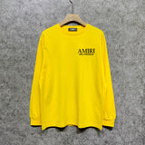 Amiri long sleeve shirts skeleton letterprinting