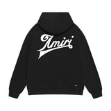 Amiri hoodie slanted letter printing