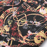 Mens Fashion Jeans Black paintbrush graffiti 8838#