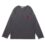 C.e sweatshirt autumn and winter c.e washed batikembroiderletter round neck pulloverlong sleeves one piece batch