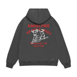 Amiri hoodie bull printing