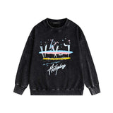 Amiri washed sweatshirt Hollywood rainbow print washed old