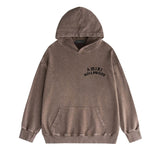 Amiri washed hoodie hollywood pure letter distressed printing