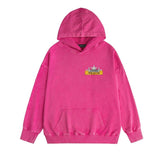 Amiri washed hoodie five-pointed star nameplate distressed printing
