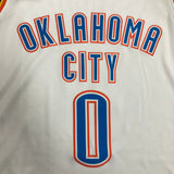 NBA Jerseys Thunder, White 0, Westbrook