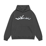 Amiri hoodie smoke letter printing