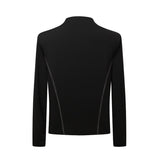 Men long sleeved shirt k retro street niche style deconstructed comfy basics bottom design men's fitted body shape stretch