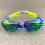 Swimming Goggles high definition waterproof and anti-fog swimming glasses large frame electroplating mirror with earplugs swimming goggles