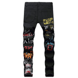 Mens Fashion Jeans Street graffiti style 5601# 5608#