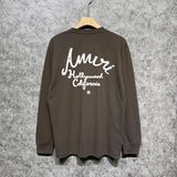 Amiri long sleeve shirts california hollywood letterprinting