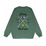 Amiri long sleeve shirts billiard cue printing