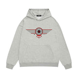 Amiri hoodie flying eagle wings patch printing