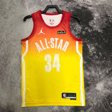 NBA Jerseys Season 23, All-Star, Yellow No. 34, Alphabet Brother