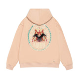 Amiri hoodie oil painting flying eagle printing