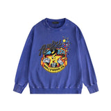 Amiri washed sweatshirt cartoon starfish print washed old