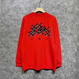 Amiri long sleeve shirts skeleton letterprinting