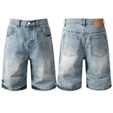 purple brand denim shorts