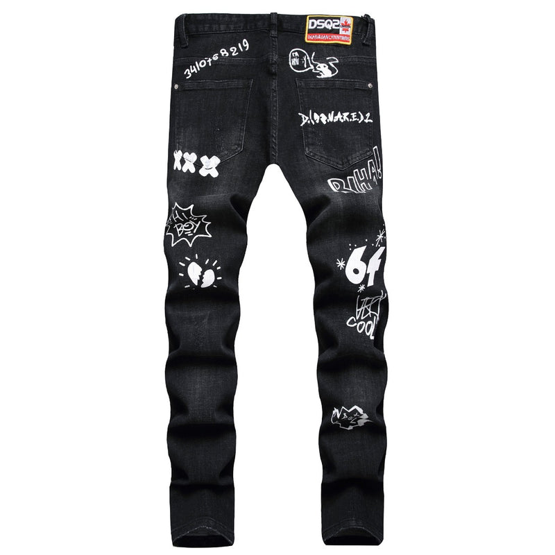 DSQ2 Jeans Stretch Ripped Slim Fit Jeans