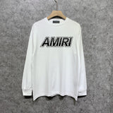 Amiri long sleeve shirts skeleton letterprinting