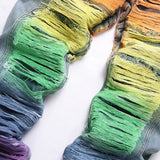 Mens Fashion Jeans Colorful Destructive Ribbons 5715#