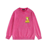 Amiri washed sweatshirt little tiger printing washed and distressed