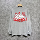 Amiri long sleeve shirts china limited bone printing