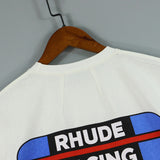 Rhude T Shirt Inverted Triangle Letter Print Short Sleeve T-Shirt