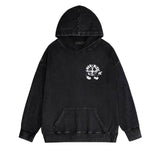 Amiri washed hoodie note fan distressed printing