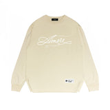 Amiri long sleeve shirts needlework letterprinting