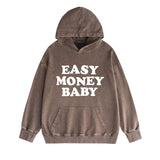 Amiri washed hoodie fat letter printing distressed printing