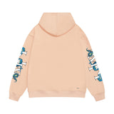 Amiri hoodie with overlapping letter dragon print