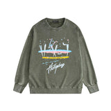 Amiri washed sweatshirt Hollywood rainbow print washed old